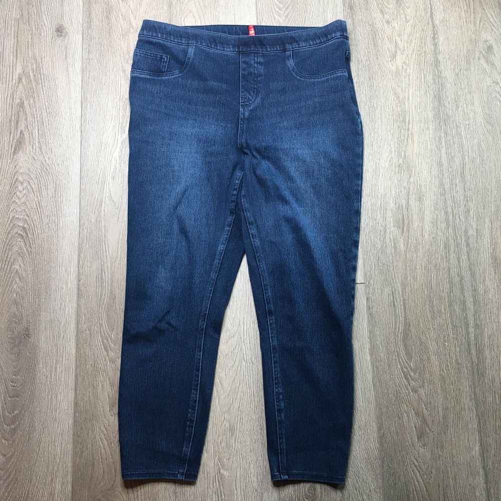 Spanx Jean-ish Dark Blue XL cropped